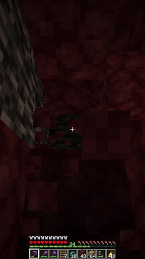 Exploring the Nether in Minecraft: A First-Person Adventure