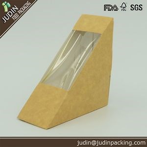 [Hot Item] Kraft to Go Boxes Disposable Paper Carriers Food for Sandwich