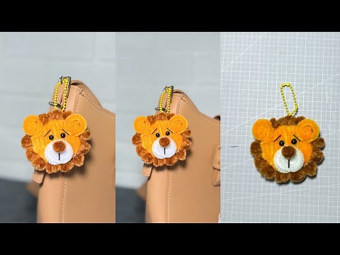 🦁 Fuzzy Wire Keychain Making