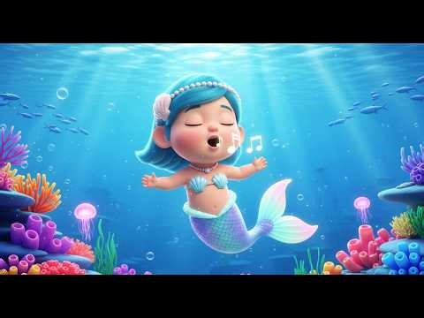 Mermaid’s Lullaby 🧜‍♀️🎶 | Soothing Bedtime Nursery Rhyme for Kids | Sleep Song for Toddlers