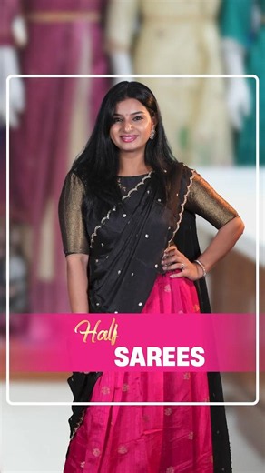 Half Sarees Collection ✨ | Traditional & Trendy Designs | She Needs Saree World #shorts