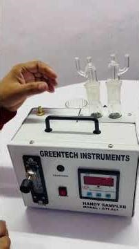 How to connect Impinger pipe in Handy sampler