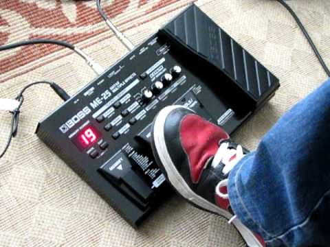 Boss ME-25 multi effects pedal - presets / tones demo
