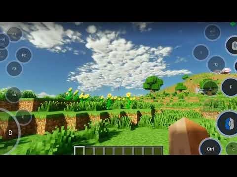 Minecraft derivative shader in mobile || Narzo n53 || Minecraft shader 1.21+