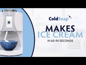 Make Ice Cream in 60-90 Seconds | ColdSnap