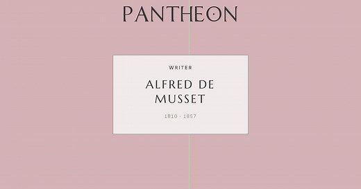 Alfred de Musset Biography | Pantheon