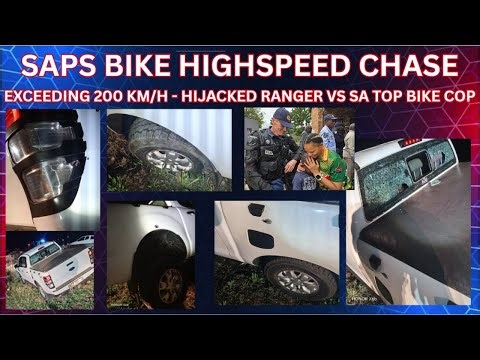 HIGH SPEED BIKE COP VS HIJACKED RANGER OVER 200KM/H
