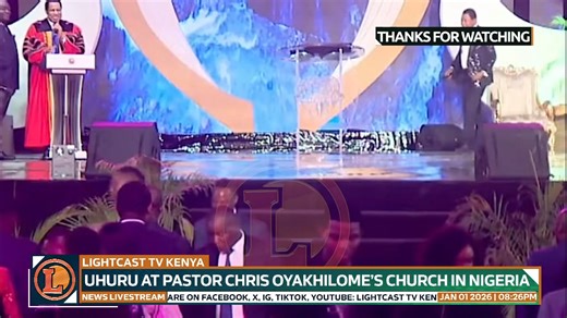 A multitude of congregants erupt in cheers after Uhuru Kenyatta and Olusegun Obasanjo delivered powerful speeches at Pastor Chris Oyakhilome's end year event in Abuja, Nigeria | Lightcast TV Kenya