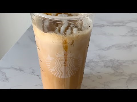 Starbucks Caramel Latte with Vanilla Sweet Cream Foam at Home