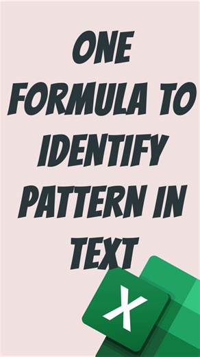 How to Identify a Pattern within Text #excelformula #exceltricks #excelopedia