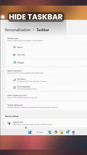 Auto Hide Taskbar on Windows 11 - Quick & Easy