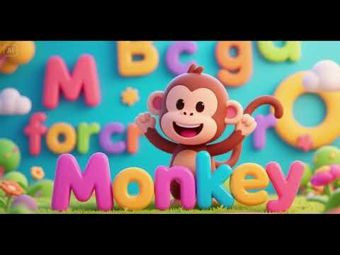🐵 M for Monkey | Animal Phonics Song | Learn Letter Sounds for Kids | Nursery Rhymes