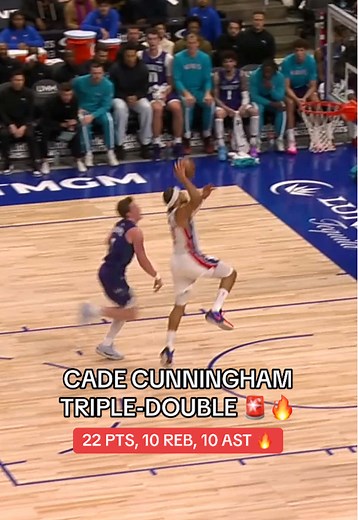 Cade Cunningham's Impressive Triple-Double Performance