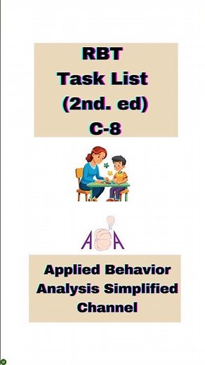 RBT Task List: Stimulus Control Transfer Procedures!!