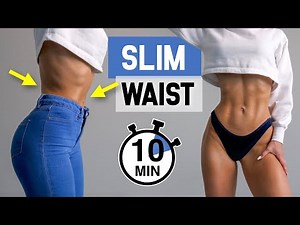 10 Min SLIM WAIST & 11 LINE ABS - 12 Exercises to Get Thin Waist, At Home, No Equipment