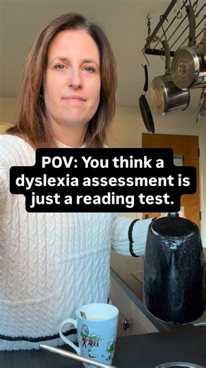 POV: You think a dyslexia assessment is just a reading test. But actually: It looks at memory, processing, language and learning patterns. It explains why your child tries so hard and why it still feels difficult. It looks at the strengths alongside weaknesses so that conversations can turn into strength based support. There’s no pass or fail. Just understanding. Knowledge is power! #dyslexiatesting #dyslexiaadvocate #dyslexiaassessment | Laura Gowers