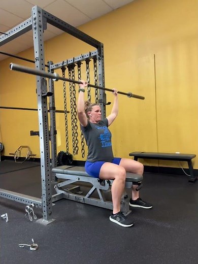 Barbell Seated Overhead Press