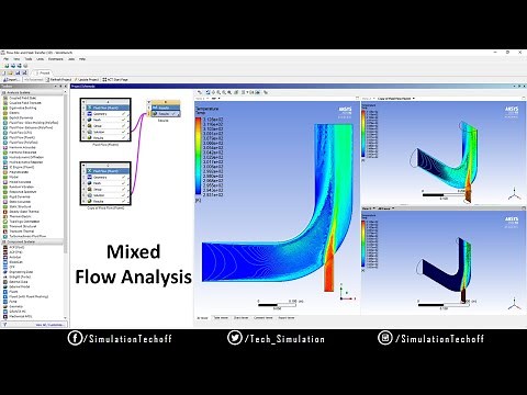 Flow Mix and Heat Transfer Analysis in 3D Elbow Pipe | Lesson 03 | Ansys CFD ( Fluent )