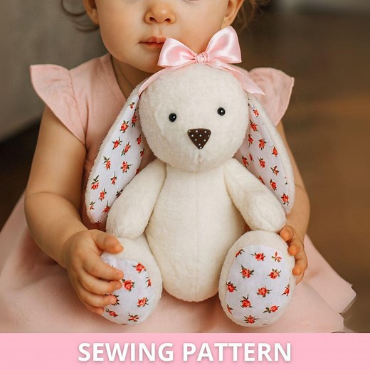 Memory Bunny Sewing PATTERN & Video Tutorial- Pattern for Bunny, Soft Toy Pattern PDF, Plush Toy Pattern, Keepsake Toy - Etsy
