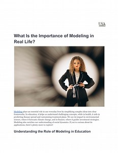 What Is the Importance of Modeling in Real Life_ - SlideServe