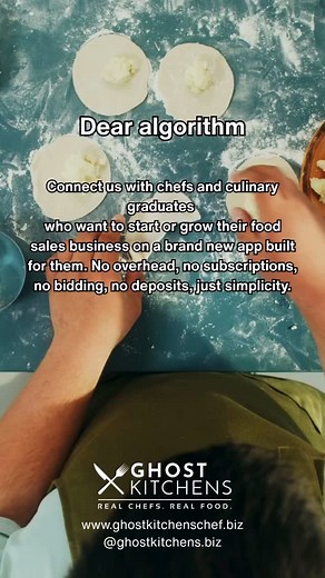 Other platforms make you put deposits down, bid for the job, or pay for subscriptions. Ghost Kitchens doesn’t do any of that. We built this app to be as seamless as possible. #chef #ghostkitchens #culinaryarts #culinaryjourney #privatechef #catering | Ghost Kitchens | Facebook