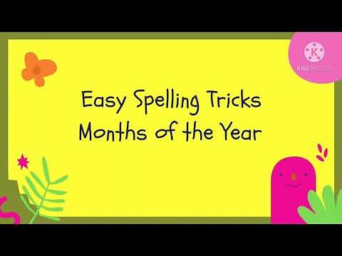 Easy Spelling Tricks for Months of the Year | Phonics | Worksheets.