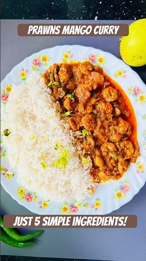 Prawns Mango Curry Recipe | Ripe Mango Shrimp Curry 😍🍤🥭