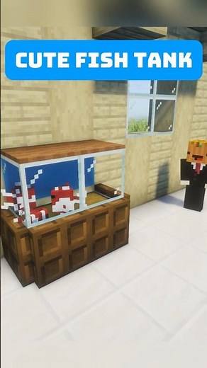 How to build a Cute fish tank in Minecraft (upgrade build)