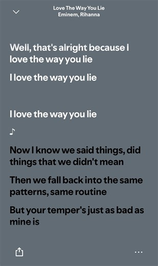 I Love The Way You Lie lyrics – Rihanna & Eminem full song