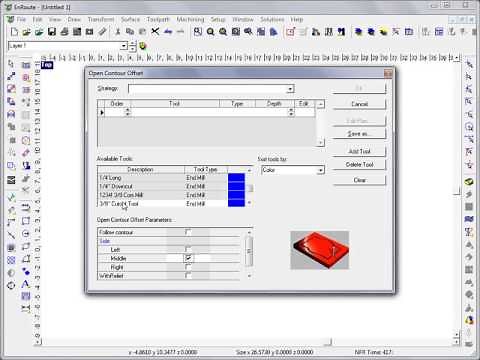 Bridges for Open Contour Offset