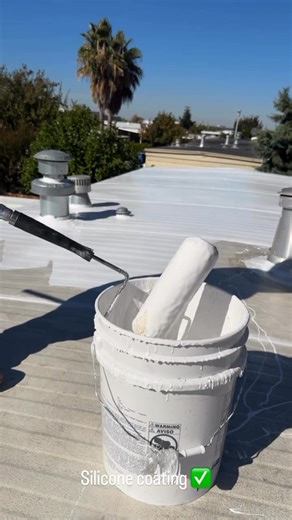 Why replace your roof when you can silicone coat it and extend the life of your roof! If you own a flat roof contact us asap to see how we can help you save money ! #FYP #ForYou #ForYouPage #ViralVideo #ExplorePage #TrendingNow #HomeImprovement #Roofing #GutterGuards #RoofingLife #BeforeAndAfter #TransformationTuesday #HomeProjects #ContractorLife #RoofingCompany #RoofingContractor #ConstructionLife #HomeExterior #CurbAppeal #HomeRenovation #RoofInspection #GutterCleaning #SacramentoRoofing #Sac