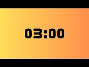 ⏳ 3-Minute Timer | Easy Countdown with Beep & End Sound