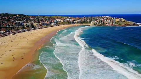 Bondi Beach: Drone views of Sydney's iconic coastal landmark