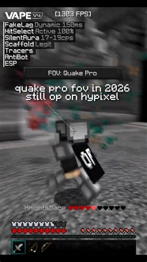 why minecraft pvpers were using quake pro fov #shorts #minecraft #fyp #viral #trending #hypixel