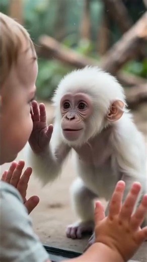This Baby's Heartbreaking Moment With a Baby Monkey Will Make You Cry 😢🐒❤️