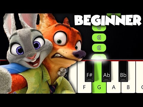 Try Everything - Zootopia (Shakira) | BEGINNER PIANO TUTORIAL + SHEET MUSIC by Betacustic
