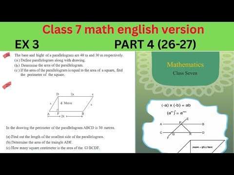 class 7 math||English version ||page 55 chapter 3 exercise 3||no(26-27)#class7#englishversion
