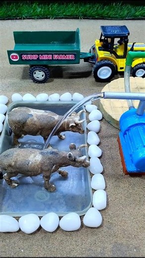 small motor water pump science project video Mini tractor making # 665