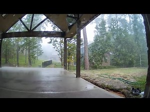 Insanely powerful microburst caught on camera during thunderstorm #Shorts