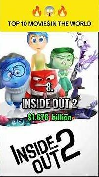 Worldwide Top 10 movies in the world #shorts #boxoffice #top10