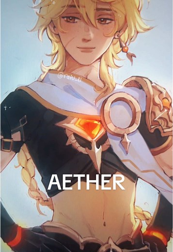raiu (@raiu_81) - Genshin Impact: Aether Fan Art Speedpaint Process