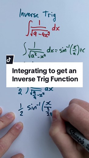 Calculating Inverse Trig Functions through Integration