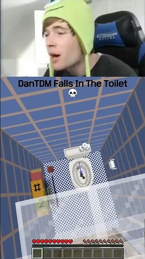 Bro got flushed 💀 #shorts #DanTDM