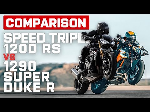 Triumph Speed Triple 1200 RS vs KTM 1290 Super Duke R | Motorcycles Head To Head | Visordwon.com