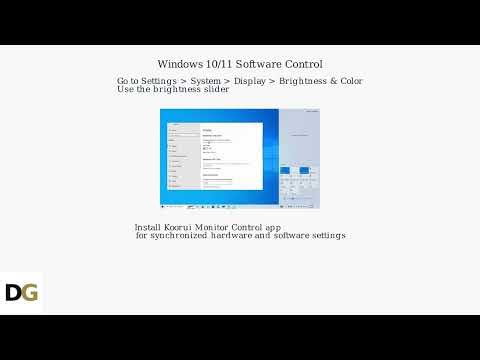 How to Change Brightness on Koorui Monitor – Quick Keys, OSD & WindowsMac