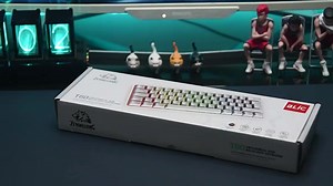 T60 Gamer Keyboard Red/Blue Switch 62 Keys Wired Mechanical Keyboard USB Mini Wired Backlit Portable Travel for Game Laptop PC