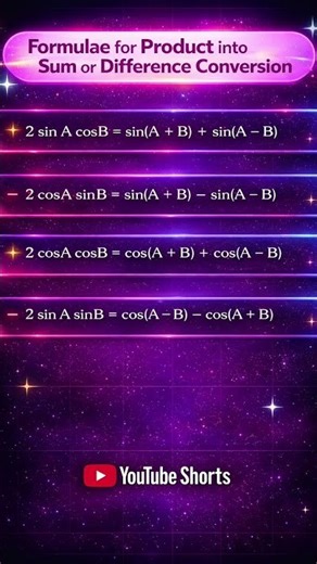 De factorisation formulas #trigonometry #mathsformula