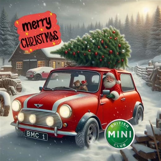 British Mini Club on Instagram: "A Merry Mini Christmas 🎄 to our wonderful members and all of the Mini family. We hope you have an amazing time filled with Mini fun 🎅. Are you ‘Driving Home For Christmas’ if so please share your Mini pictures with us. A massive thank you from all the BMC Team for your amazing support this year. The support of everyone who visited our shows, all the clubs, traders and Jumblers help to keep the incredible Mini scene alive. We can’t wait to see you all in 2026. O