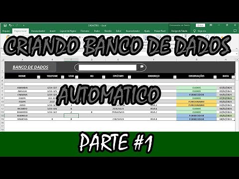 CREATING AN AUTOMATIC DATABASE IN EXCEL CREATING LAYOUT PART 1