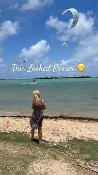 First Time Kitesurfing in Mauritius 😅🪁 #Mauritius #Kitesurfing #paradise #islandlife